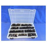 Assorted Black Plastic Cable Clamps in Plano C
