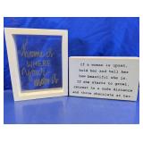 Home Decor Sentiment Sign Set