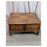 Two-Drawer Wood Coffee Table