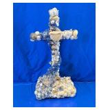 Large Coastal Sea Shell Standing Cross