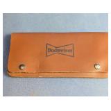 Budweiser Brown Leather Snap Wallet