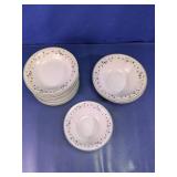 Floral Rim Bowl Set