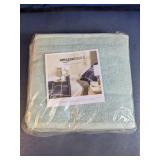 Amazon Basics Aqua Cotton Washcloth Set