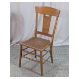 Oak Pressed Back Side Chair