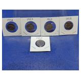 Jefferson Nickels (19571958) in Cardboard Coin