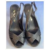 Nina Rhinestone Slingback Heels Size 6.5M