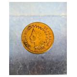1902 US Indian Head One Cent Coin