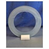 Frosted Glass Circular Art Glass Sculpture