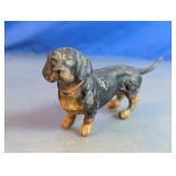 Vintage Metal Dachshund Dog Figurine