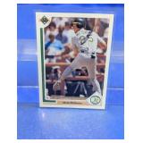 1991 UPPERDECK MARK MCGWIRE CARD