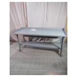 Heavy-Duty Steel Workbench