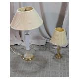 Traditional Brass & Fluted Column Table Lamps