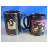 Vintage 1996 Star Trek Collector Mugs Duo