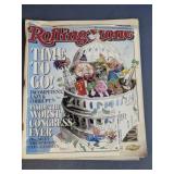 Rolling Stone Time to Go! Congress Issue Magazine