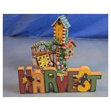 Harvest Birdhouse 'Jesus Loves Me' Decor