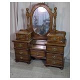 Traditional Vanity Dressing Table & Mirror