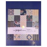 The Paper Studio Navy Floral 12x12 Scrapbook Pad
