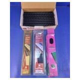 Assorted Plastic Comb Binding Spines Lot