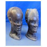African Style Bust Sculptures