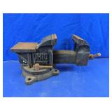 Vintage Ohio Forge Swivel Bench Vise w/ Anvil
