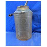 Vintage Dandy Embossed Metal Glass Kerosene Can