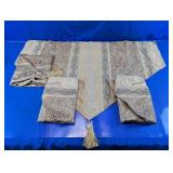 Ascot Valance Window Curtains w/ Tassels Lot