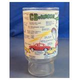 Vintage CB Jargon Novelty Pedestal Drinking Glass