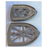 Vintage Cast Iron Trivet Stand Duo