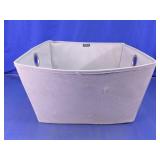 CleverMade Fabric Storage Bin with Metal Handles