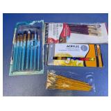 Artist Paint & Brush Supply Assortment