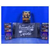 Halloween Wood Sign & String Light Decor Lot
