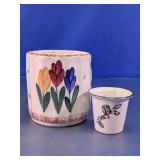 Floral Glass Candle Holders