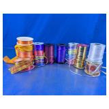 Assorted Decorative Ribbon Spools
