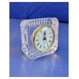 German Quartz Glass Desk Clock
