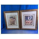 Framed Halloween Owl Art Prints