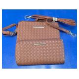 Woven Crossbody Bag & Wallet Set