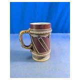 Mettlach Relief Beer Stein Mug