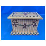 Gingerbread Holiday Wood Storage Box