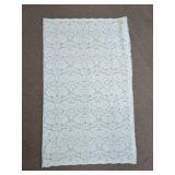 White Floral Lace Fabric Panel