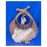 Native Style Blessing Basket Wall Decor