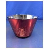 Red Glass Decorative Candle Holder