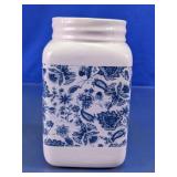 Blue & White Ceramic Storage Jar