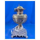 Ornate Electric Oil Lamp Base