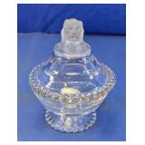 Gillinder & Son Lion Head Compote