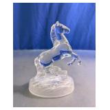 Clear Glass Horse Figurine