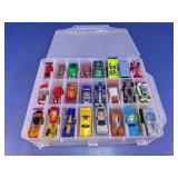 Hot Wheels Die-Cast Vehicle Lot with Case