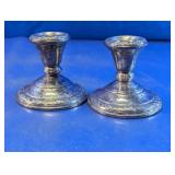 Weighted Sterling Silver Candlestick Holders