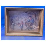 Vintage Anton Pieck 3D Shadow Box Art
