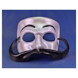 Molded Plastic Guy Fawkes Style Masquerade Mask