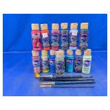 Americana & Dazzling Metallics Paint & Brush Set